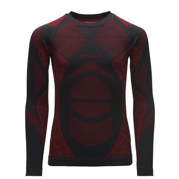 One set of Spyder Caden base layer top and bottoms red or green L/XL kids - Picture 2 of 15